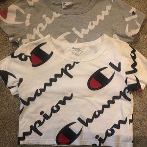 2 Champion crop tops